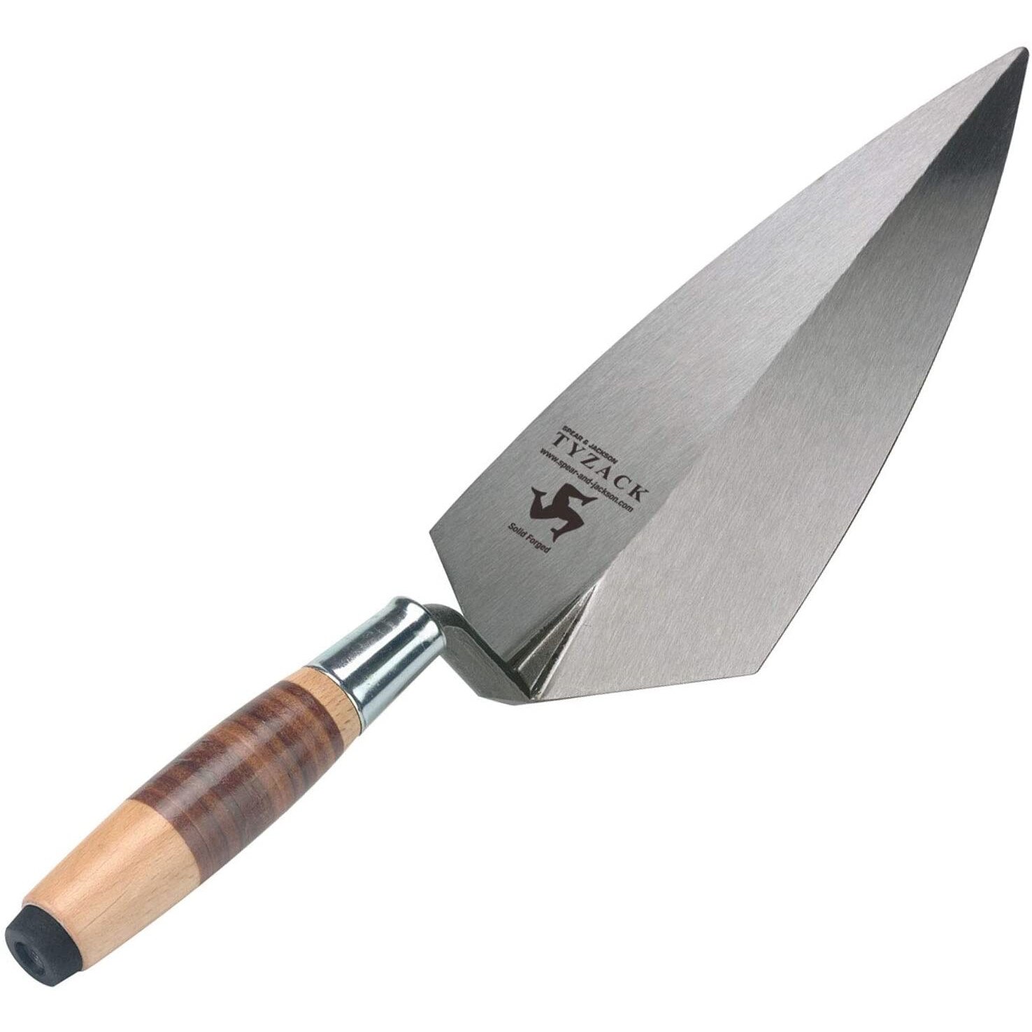 Mistrie zidarie 280 mm cu maner lemn cu piele, lama din otel carbon, Spear & Jackson Tyzack