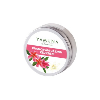 Crema maini Frangipani si Iasomie, Yamuna, 50 ml Crema maini Frangipani si Iasomie, Yamuna, 50 ml