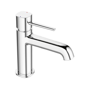 Baterie baie lavoar cu pipa fixa , crom lucios Laveo BAP022D Baterie baie lavoar cu pipa fixa , crom lucios Laveo BAP022D