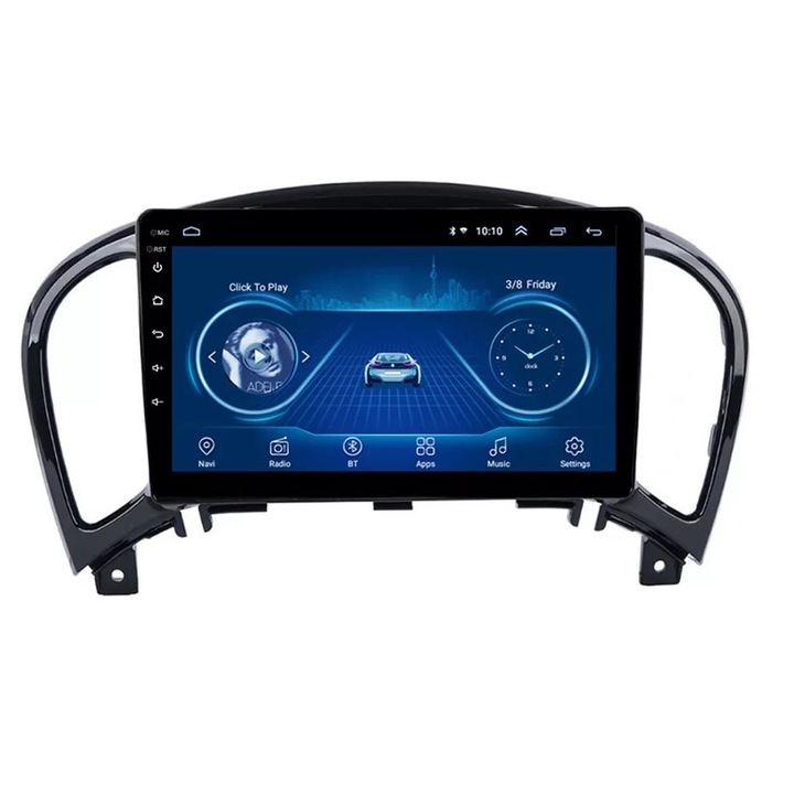 Navigatie Android Nissan Juke ( 2010 - 2017), Display 9 inch, 2 GB RAM + 32GB ROM, Internet, 4G, Youtube, Waze, Wi Fi, Usb, Bluetooth, Mirrorlink