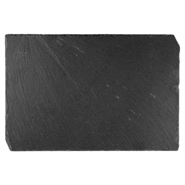 Baza de piatra sist de culoare piatra vulcanica Shopiens® pentru servire sushi, 20 x 30 cm