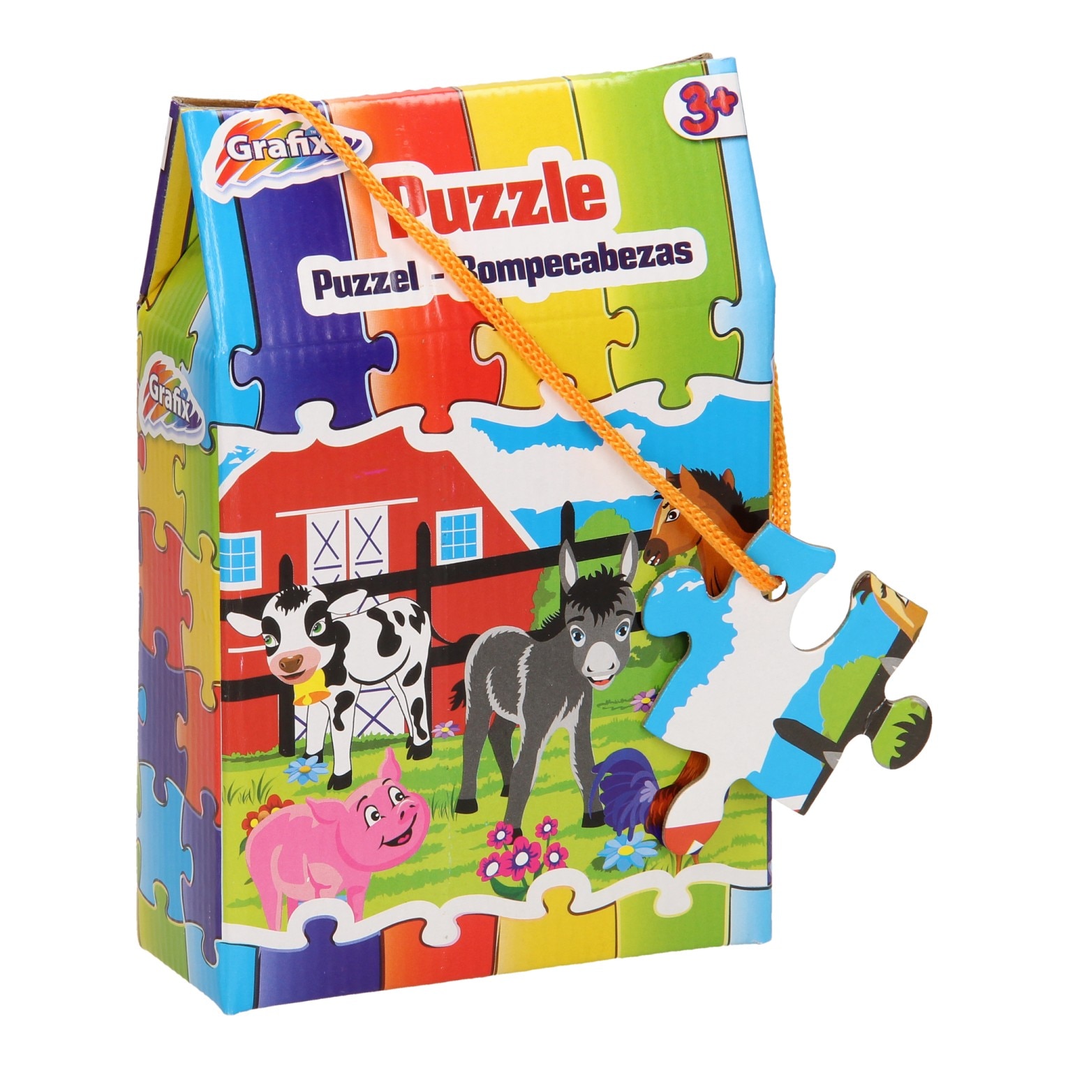 Puzzle Grafix, 30 piese, Ferma vesela