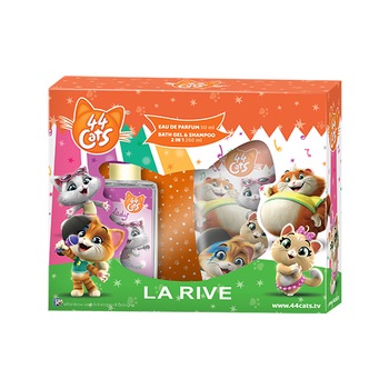 Set cadou La Rive 44 Cats Milady cu parfum 50 ml si gel de dus 250 ml Set cadou La Rive 44 Cats Milady cu parfum 50 ml si gel de dus 250 ml