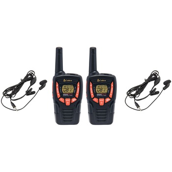 Set 2 statii walkie-talkie Cobra AM645, 8 km + casti cu microfon Cobra PMR Set 2 statii walkie-talkie Cobra AM645, 8 km + casti cu microfon Cobra PMR