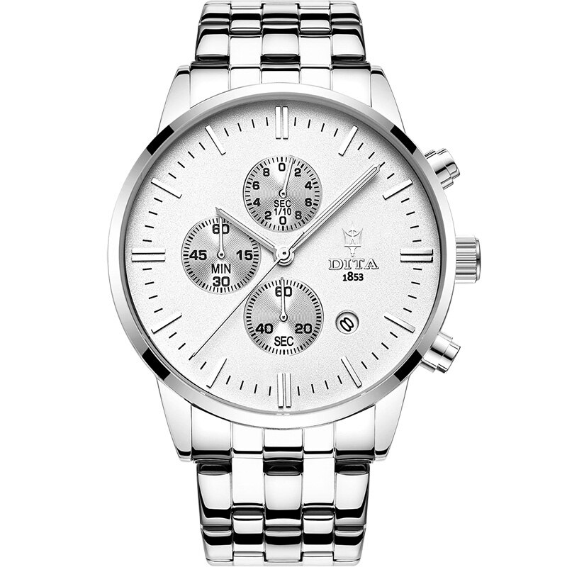 Ceas barbati DITA SS WS White Edition