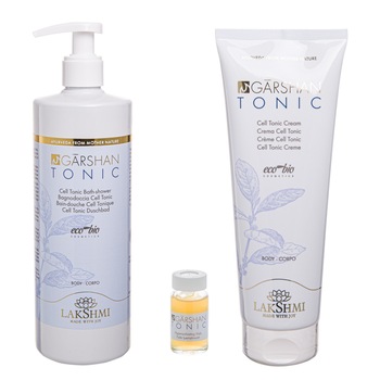 Set 3 produse anticelulitice pentru celulita moale 810ml, Lakshmi, sustine curele de slabit, cu alge marine, certificare bio-organica Set 3 produse anticelulitice pentru celulita moale 810ml, Lakshmi, sustine curele de slabit, cu alge marine, certificare bio-organica