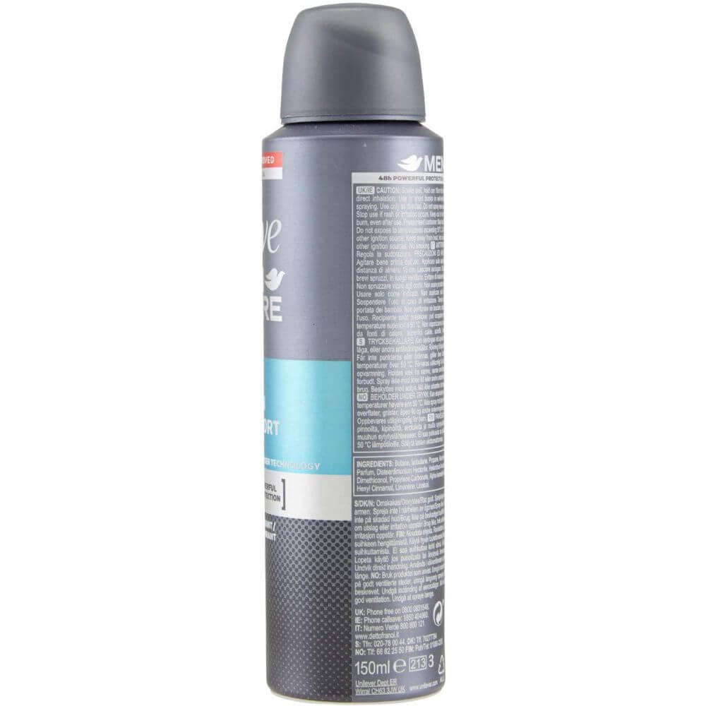 Spray Deodorant DOVE Men Cool Fresh, 150 ml