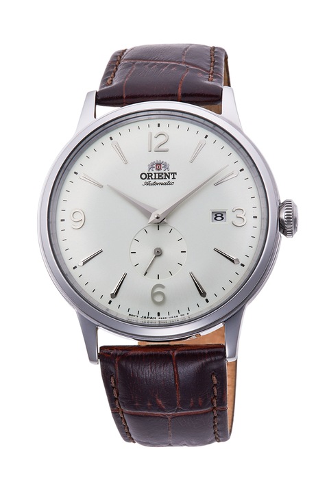 ORIENT, Автоматичен часовник с кожена каишка, Кафяв