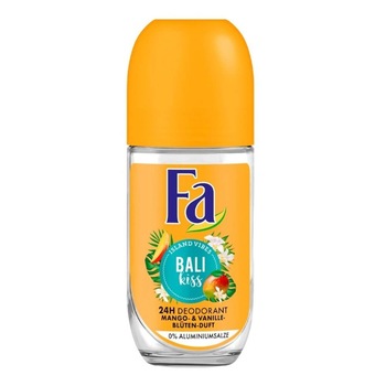 Deodorant Roll On Anti-Perspirant FA Bali Kiss, 50 ml, Protectie 48h, Parfum de Mango si Vanilie Deodorant Roll On Anti-Perspirant FA Bali Kiss, 50 ml, Protectie 48h, Parfum de Mango si Vanilie