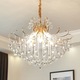 Candelabru cristal aluminiu/cristale artificiale, Lampa suspendata eleganta,culoarea cromului L502/400FGD Diametru 400mm