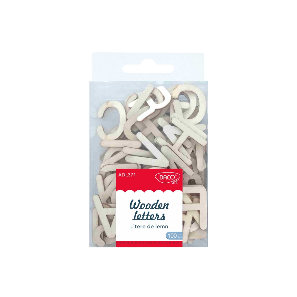 Accesorii craft- ADL371 Litere de lemn DACO