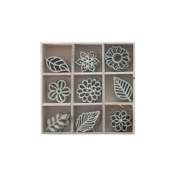 Accesorii craft - ADL366 Floricele lemnoase DACO
