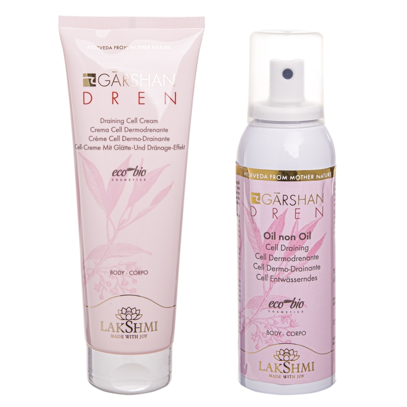 Set 2 produse anticelulitice cu efect de drenaj limfatic 375ml, Lakshmi, eco-bio
