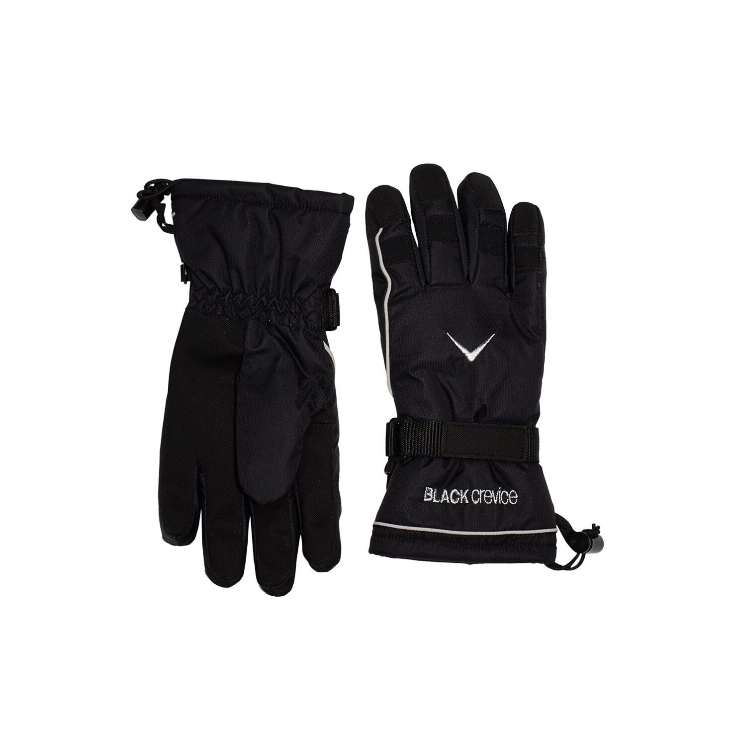 Manusi de ski, Black Crevice, Negru, S