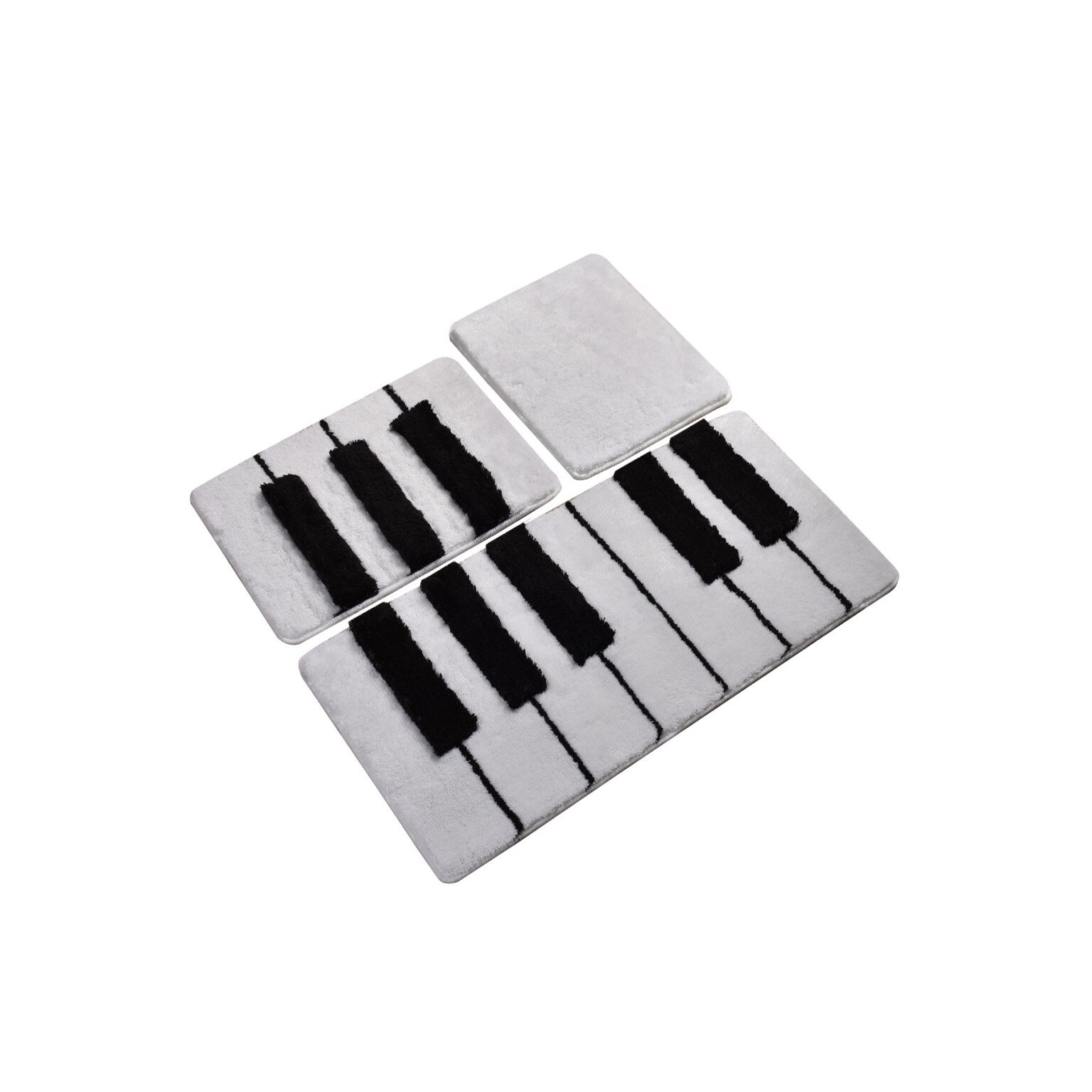 Set 3 covorase baie 60x100cm, 50x60 cm, 40x60 cm, Alessia Home, Piano