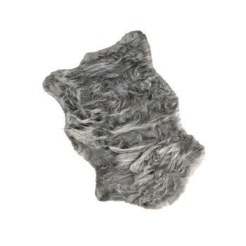 Covoras de baie imitatie blana 60x90cm, Chilai Home by Alessia, Pelus Grey Covoras de baie imitatie blana 60x90cm, Chilai Home by Alessia, Pelus Grey