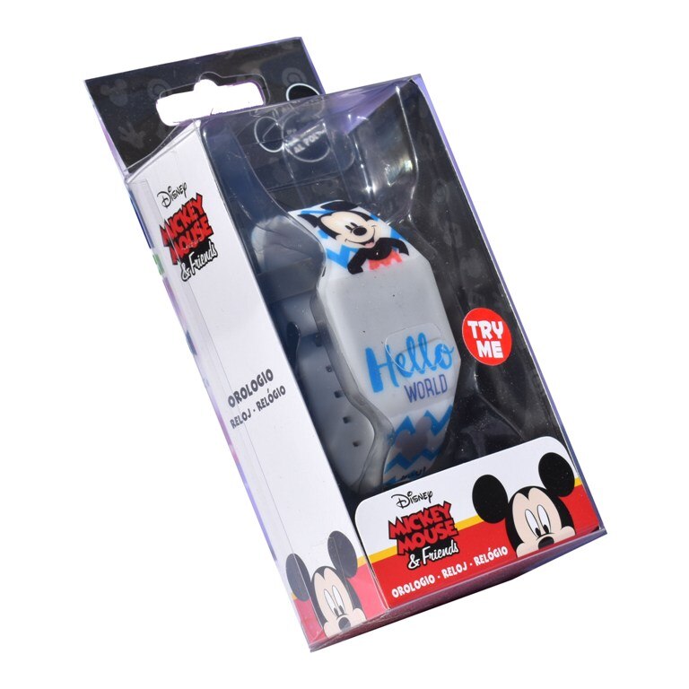 Ceas de mana copii digital Mickey Mouse,alb, de puls