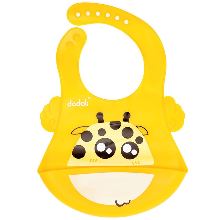 Мек силиконов лигавник, с джоб, Dodoli, Жираф