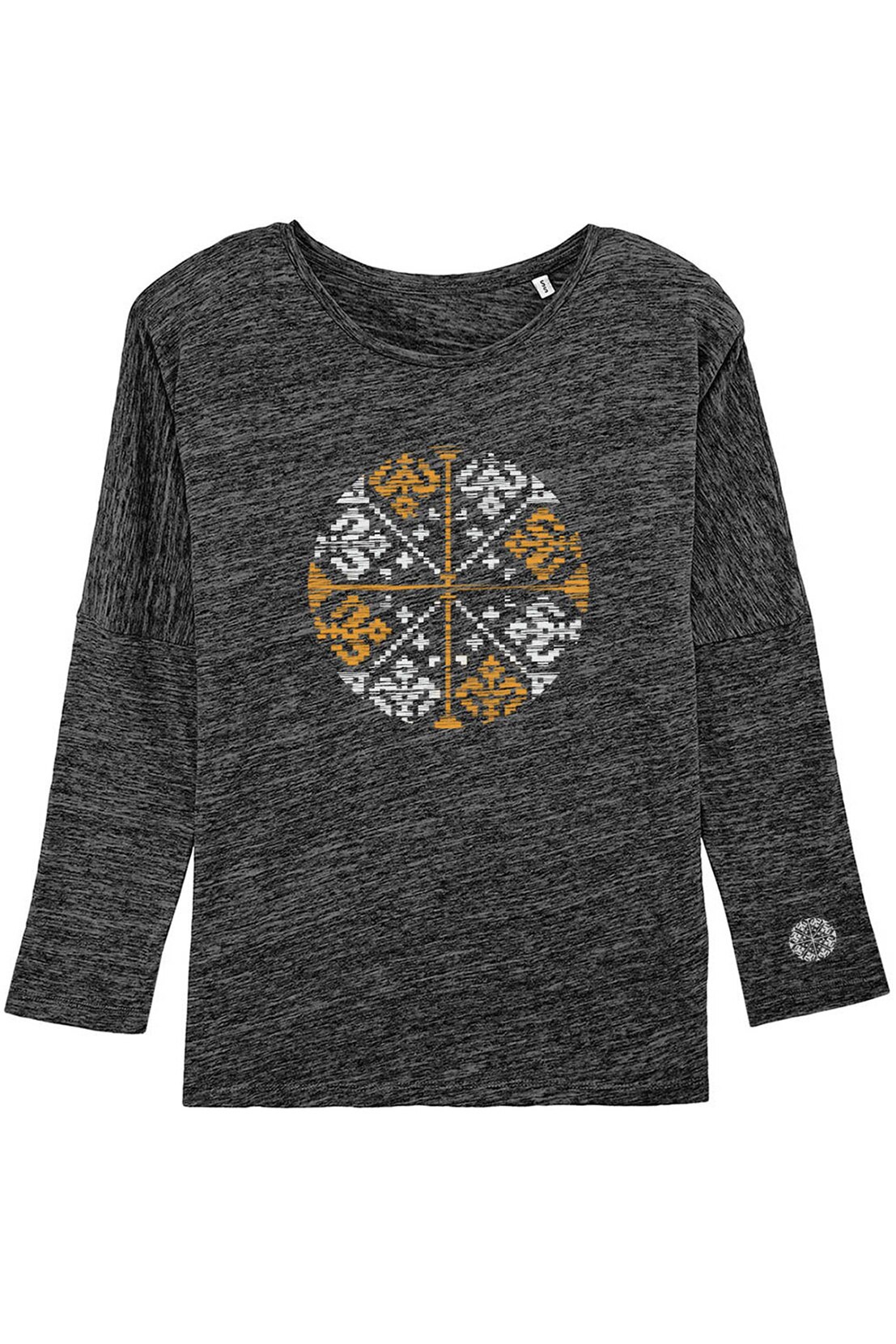 Bluza Floare Traditionala, Culoare Gri, ColorEscu