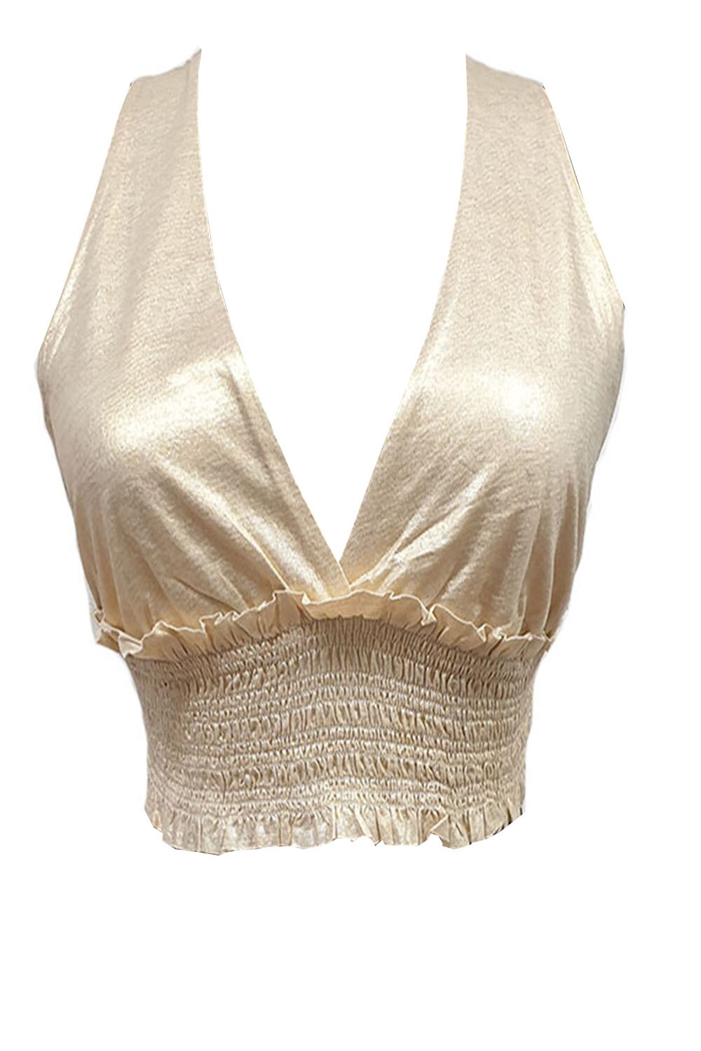 Top dama Phard,culoare auriu,marime S,M