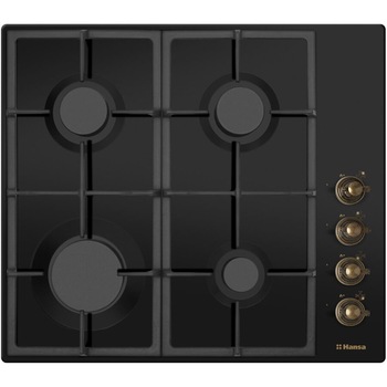 Plita incorporabila Hansa BHGA620390, 4 Arzatoare gaz, Aprindere electrica, Siguranta gaz, Gratare fonta, 60 cm, Antracit Plita incorporabila Hansa BHGA620390, 4 Arzatoare gaz, Aprindere electrica, Siguranta gaz, Gratare fonta, 60 cm, Antracit