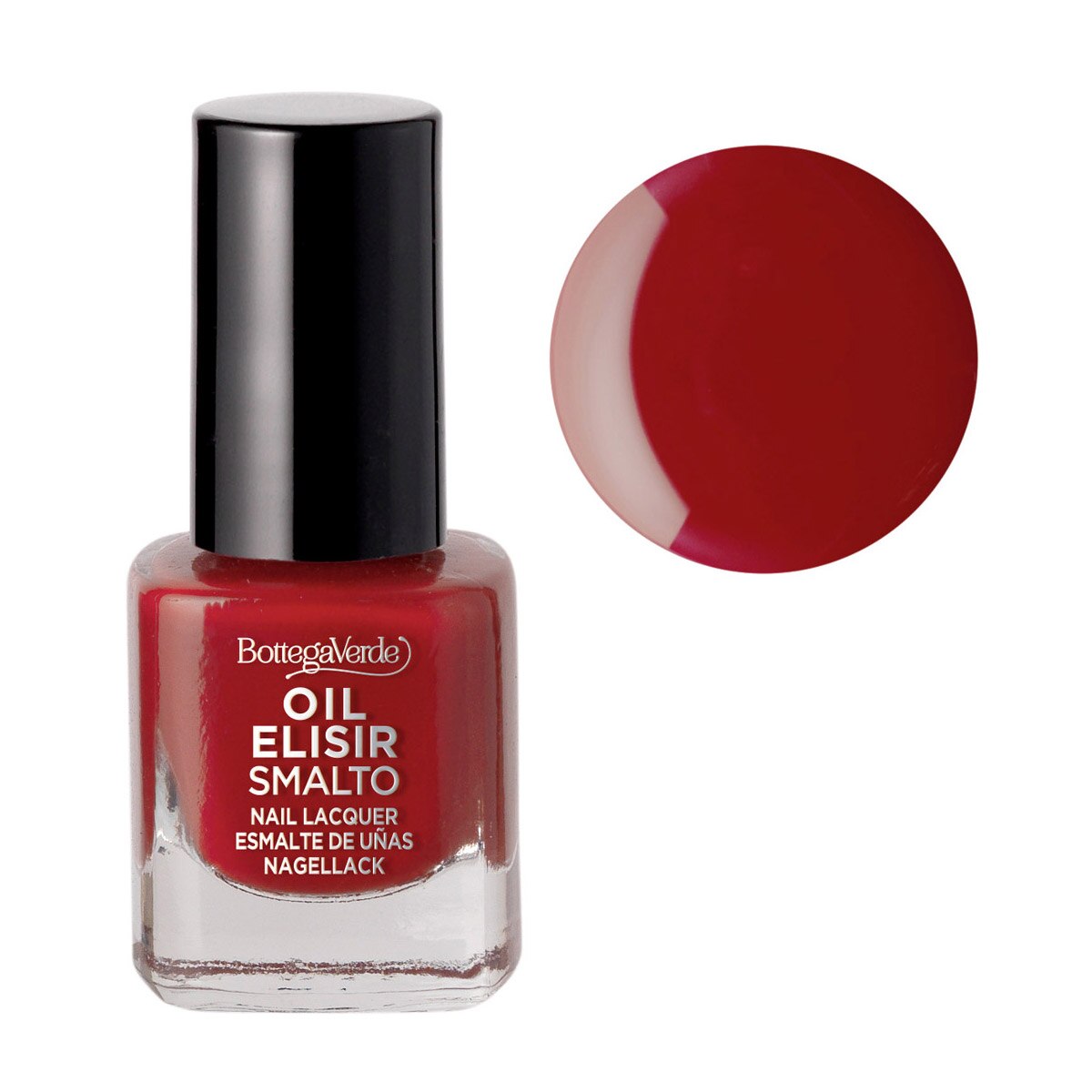 Lac de unghii stralucitor, rosu - Smalto, 5 ML, Bottega Verde