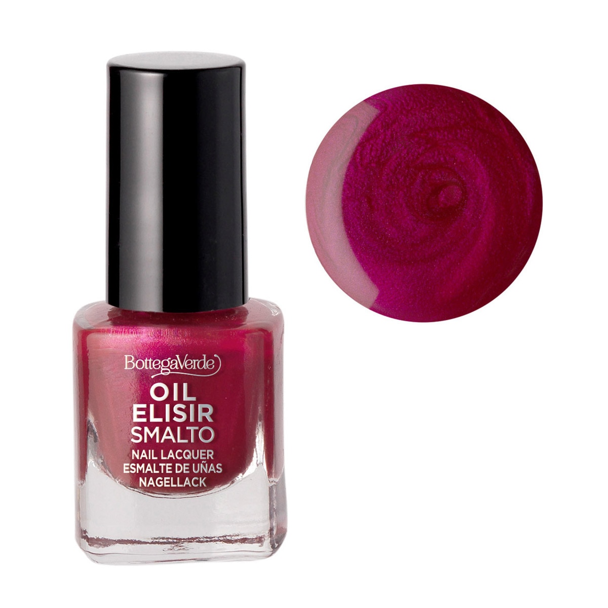 Lac de unghii stralucitor, roz inchis - Smalto, 5 ML, Bottega Verde