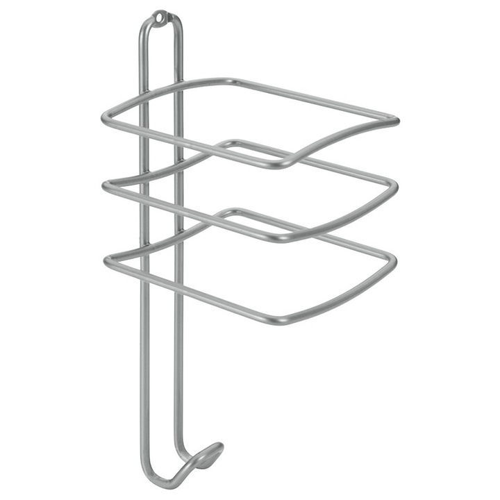 Suport pentru uscatorul de par, gri, 10x10x25 cm