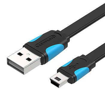 Cablu mini USB 5 pin la USB 2.0, 2 metri, Vention Cablu mini USB 5 pin la USB 2.0, 2 metri, Vention