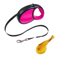 set lesa mecanica roz si jucarie tip pulpa de pui buton frana 5m imagen 14_0_
0