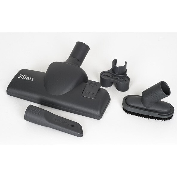 Aspirator Profesional ZILAN ZLN-3529 Negru/Rosu, 2000 W, Filtru HEPA, Capacitate 2 L, Filtrare Ciclonica, Accesorii Incluse, Furtun Flexibil, Tija din Inox, Design Modern