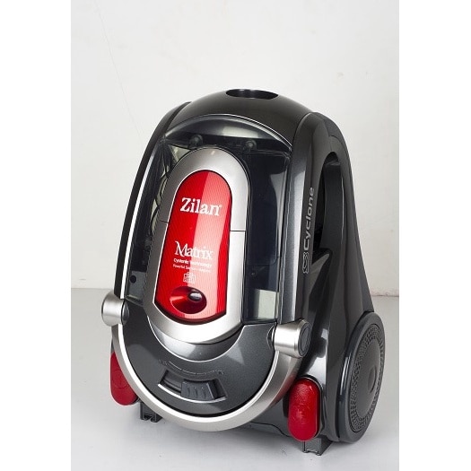 Aspirator Profesional ZILAN ZLN-3529 Negru/Rosu, 2000 W, Filtru HEPA, Capacitate 2 L, Filtrare Ciclonica, Accesorii Incluse, Furtun Flexibil, Tija din Inox, Design Modern