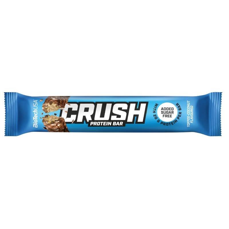 Baton Proteic Crush Bar Coconut Toffee 64 grame Bio Tech USA