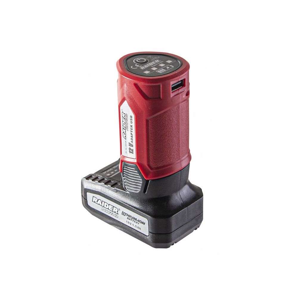 Adaptor USB 12V-18V, Raider 032129