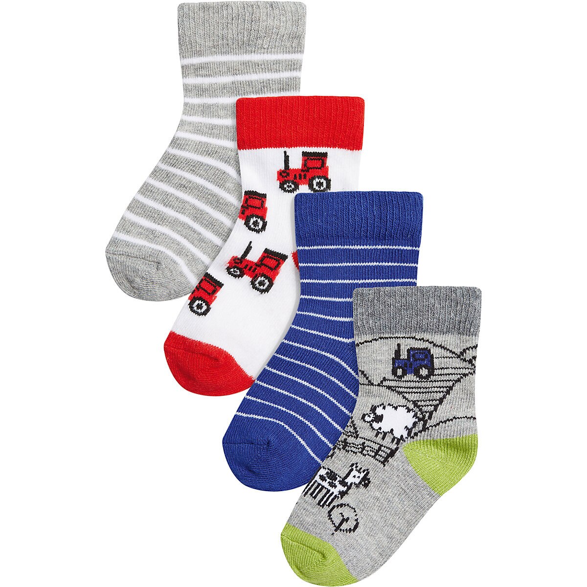 Set 4 perechi ciorapi baieti,Next,multicolor, marimea 6-12 luni