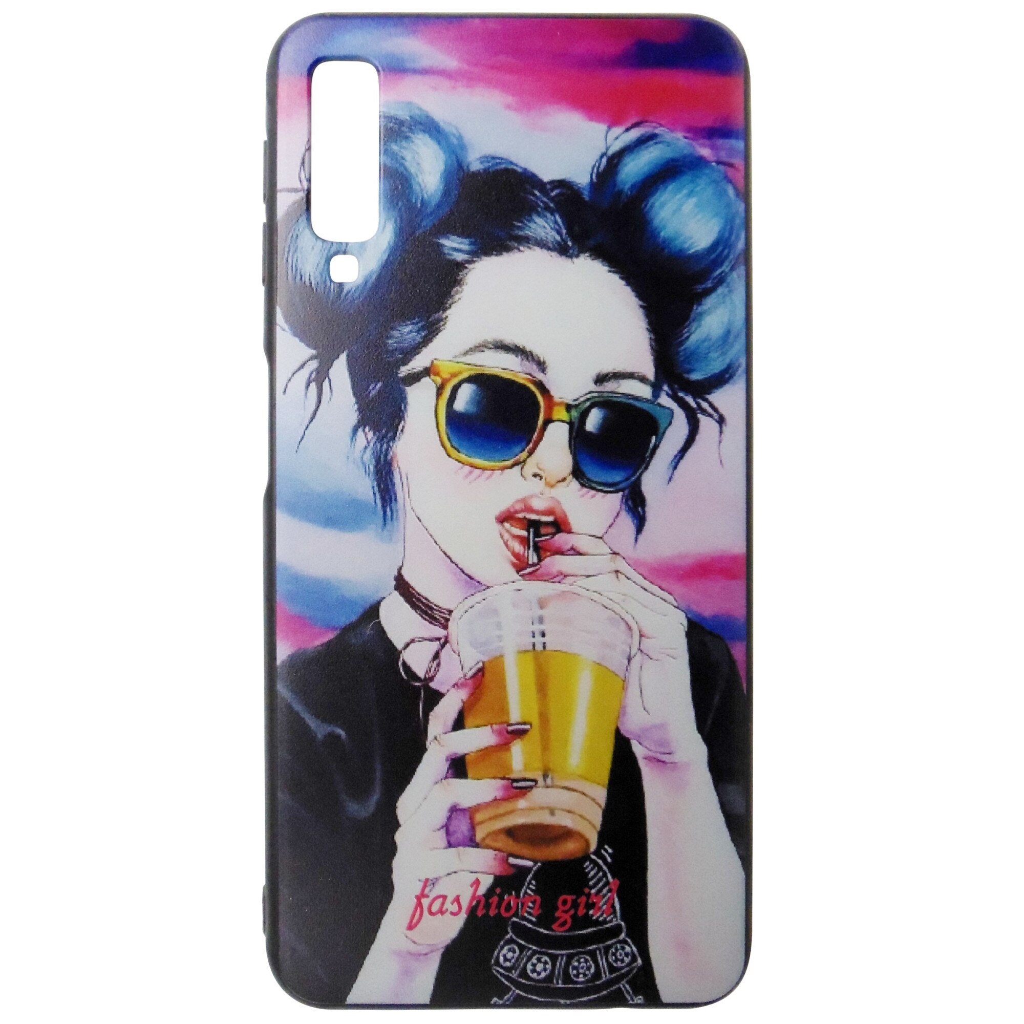 Husa tip capac spate WK Design Foto silicon TPU + plastic multicolor pentru Samsung Galaxy A7 2018 (SM-A750)