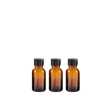 Set 3 sticle de 5ml cu aplicator tip pensula ZAJA®, pentru uleiuri esentiale, maro Set 3 sticle de 5ml cu aplicator tip pensula ZAJA®, pentru uleiuri esentiale, maro