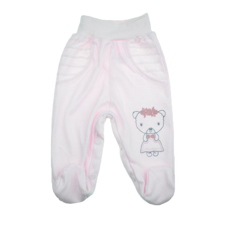 Pantaloni cu botosei pentru fete Koala 07-363, Roz, 62 cm
