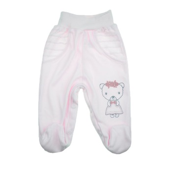 Pantaloni cu botosei pentru fete Koala 07-363, Roz, 62 cm Pantaloni cu botosei pentru fete Koala 07-363, Roz, 62 cm
