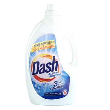 Detergent Lichid Dash Alpen Universal, 2.75L, 55 Spalari Detergent Lichid Dash Alpen Universal, 2.75L, 55 Spalari