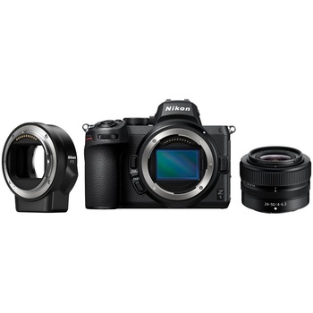 Aparat foto Mirrorless Nikon Z5, Full-Frame, 24.5MP, 4K, Wi-Fi + Obiectiv 24-50mm + Adaptor FTZ Aparat foto Mirrorless Nikon Z5, Full-Frame, 24.5MP, 4K, Wi-Fi + Obiectiv 24-50mm + Adaptor FTZ