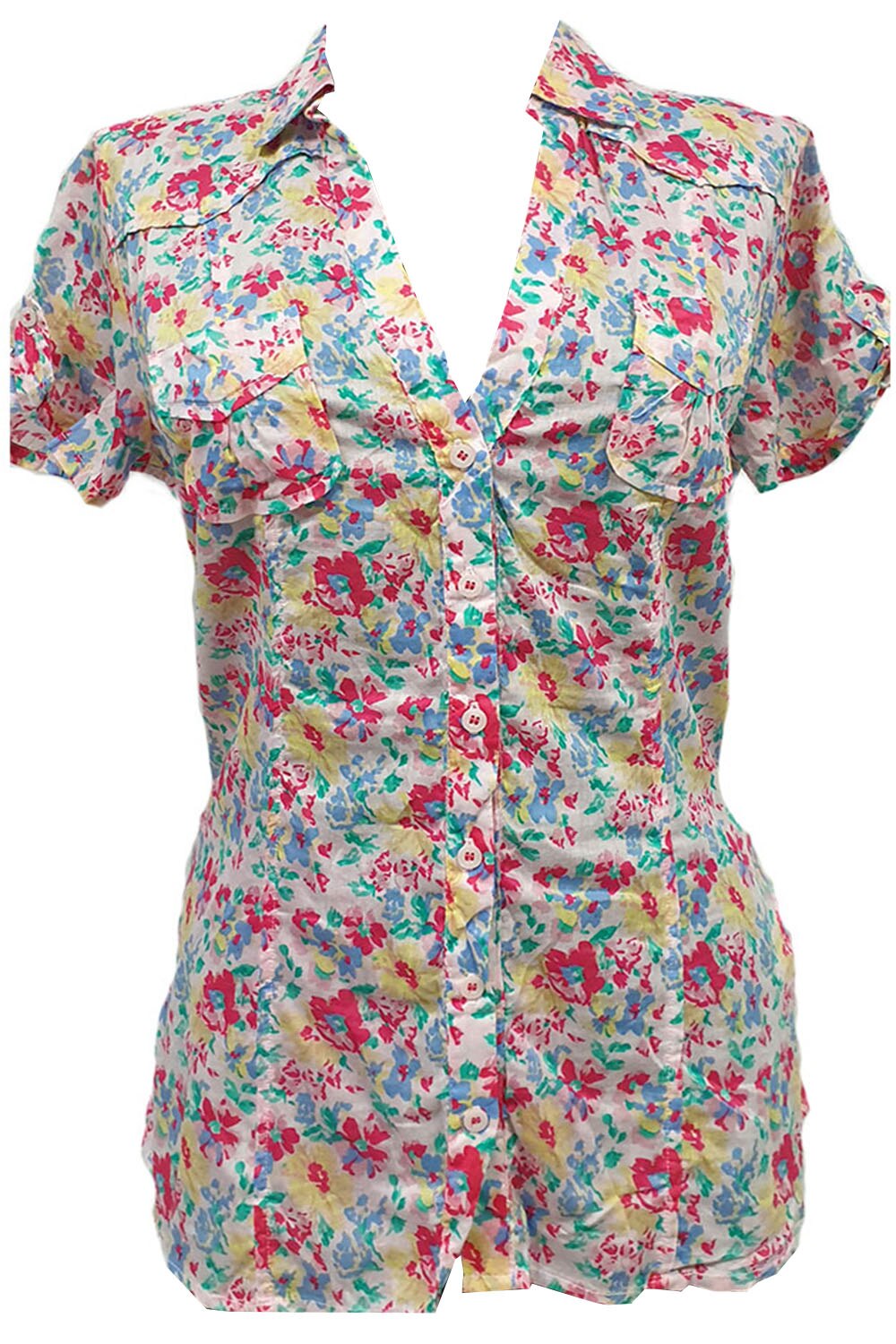 Camasa dama Tally Weijl,culoare crem cu imprimeu floral ,marime 38
