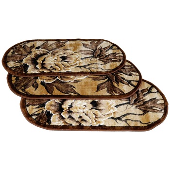 Set 3 buc.Covor Gold COLLECTION 60X130 cm oval -0840 maro/bej Set 3 buc.Covor Gold COLLECTION 60X130 cm oval -0840 maro/bej