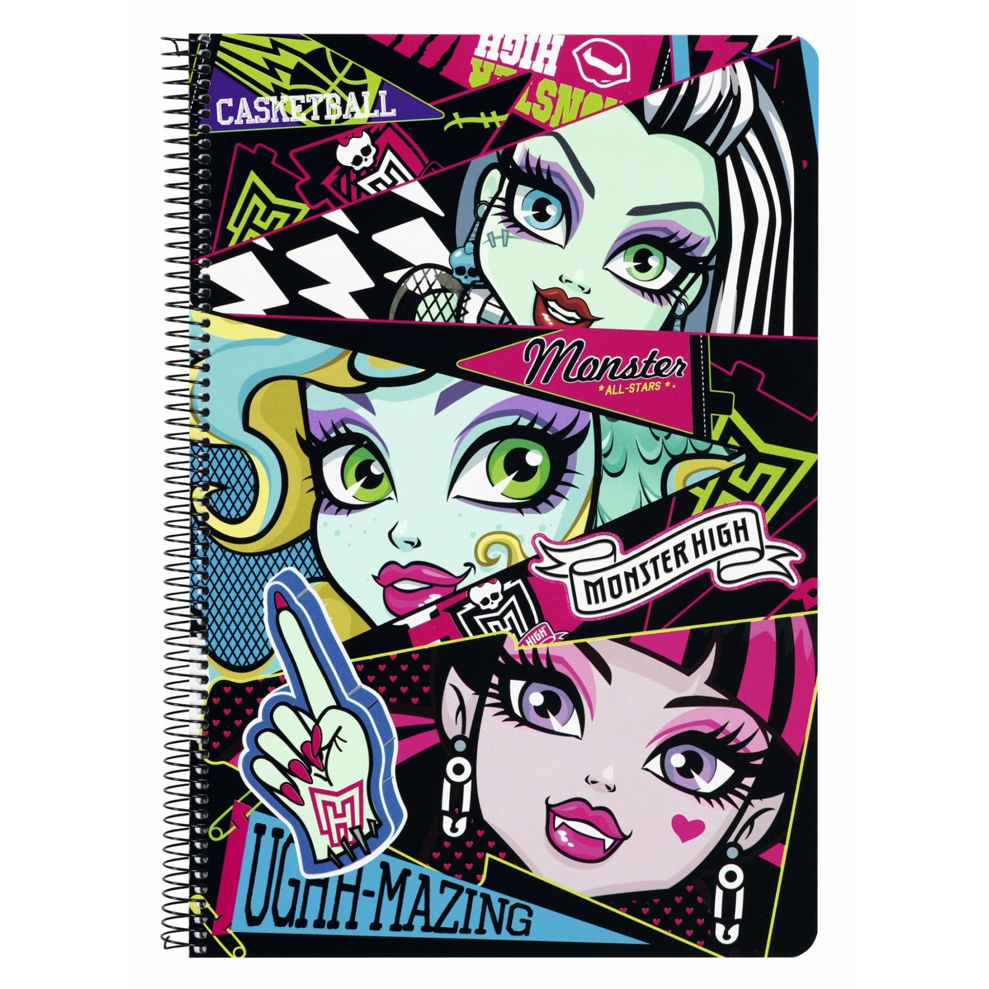 Caiet plastifiat Monster High All