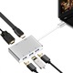 Хъб тип C 5 в 1 за Macbook/лаптоп към HDMI, VGA, 3*USB 3.0