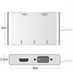 Хъб тип C 5 в 1 за Macbook/лаптоп към HDMI, VGA, 3*USB 3.0