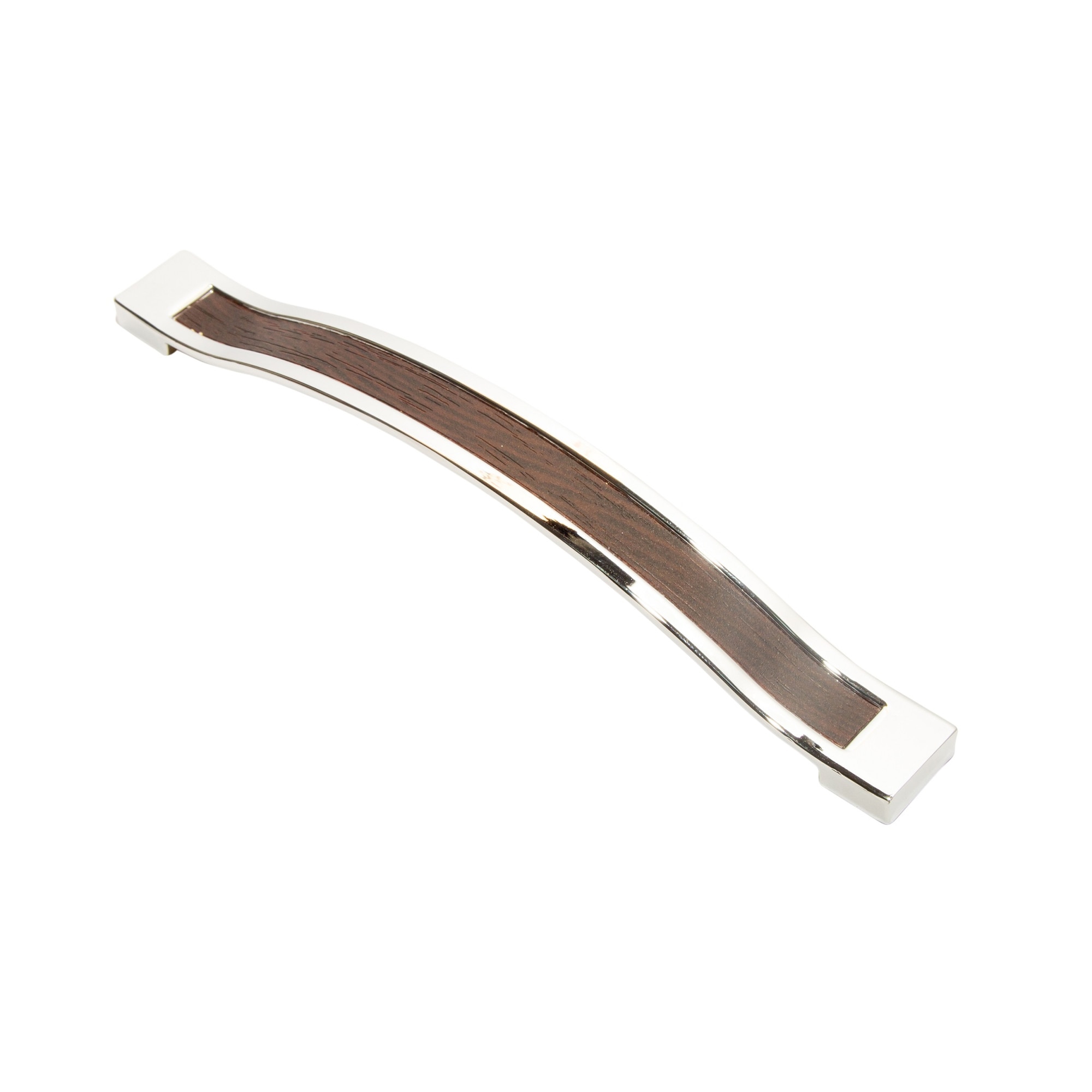 Maner model SAFARI, 160 mm, finisaj crom lucios/wenge
