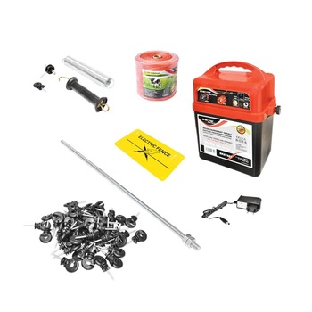 Kit gard electic 9-12V/220V, 1 Joule, lungime fir 1000m fara baterie Kit gard electic 9-12V/220V, 1 Joule, lungime fir 1000m fara baterie