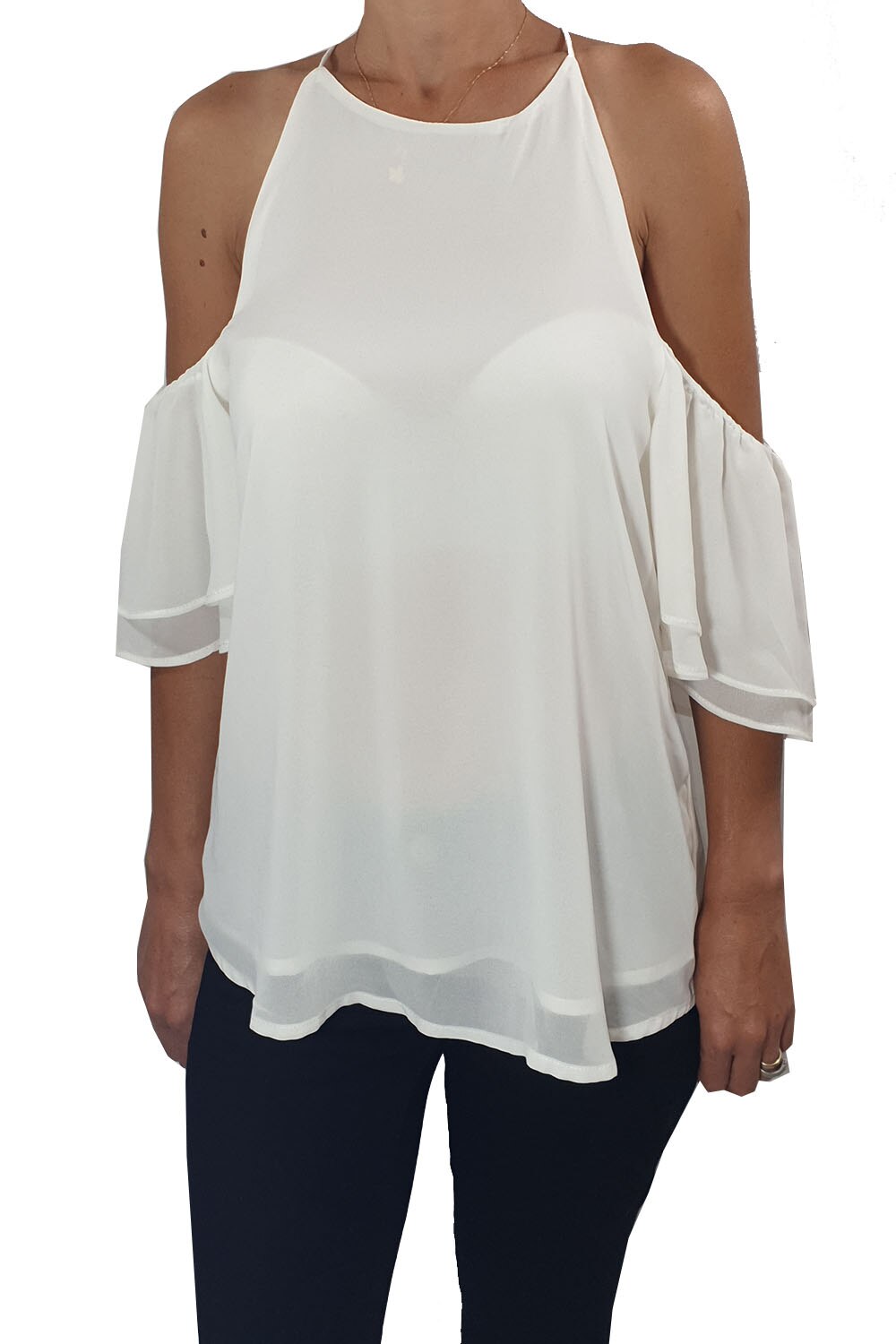 Bluza dama Tally Weijl,culoare alb ,marime XS