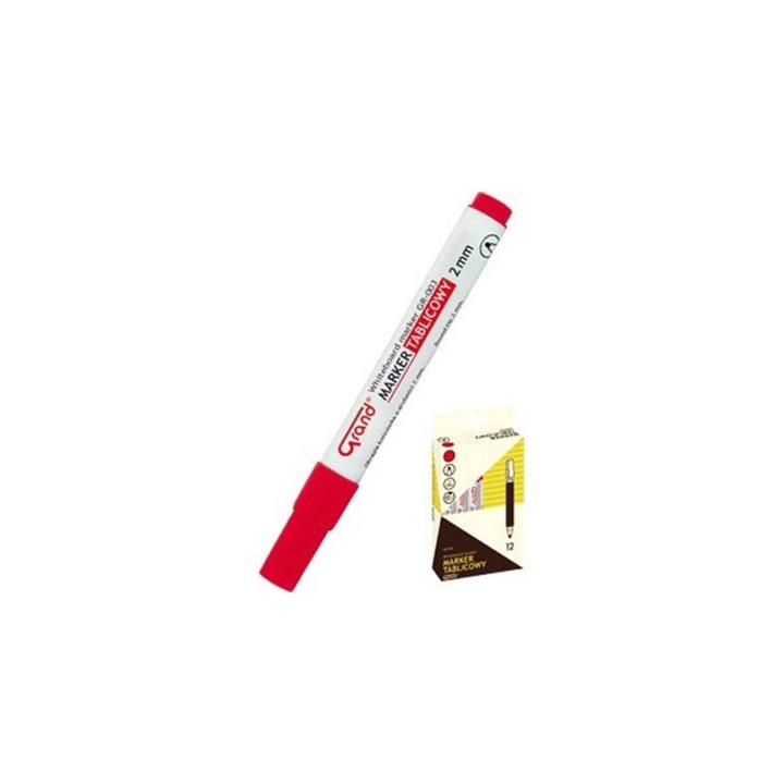 Marker pentru tabla, Grand, GR-003, rosu, 1-3,8 mm, 260 m